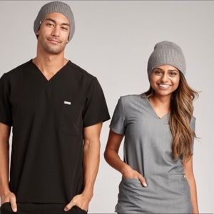 Figs Scrubs Gray Grey Beanie EUC